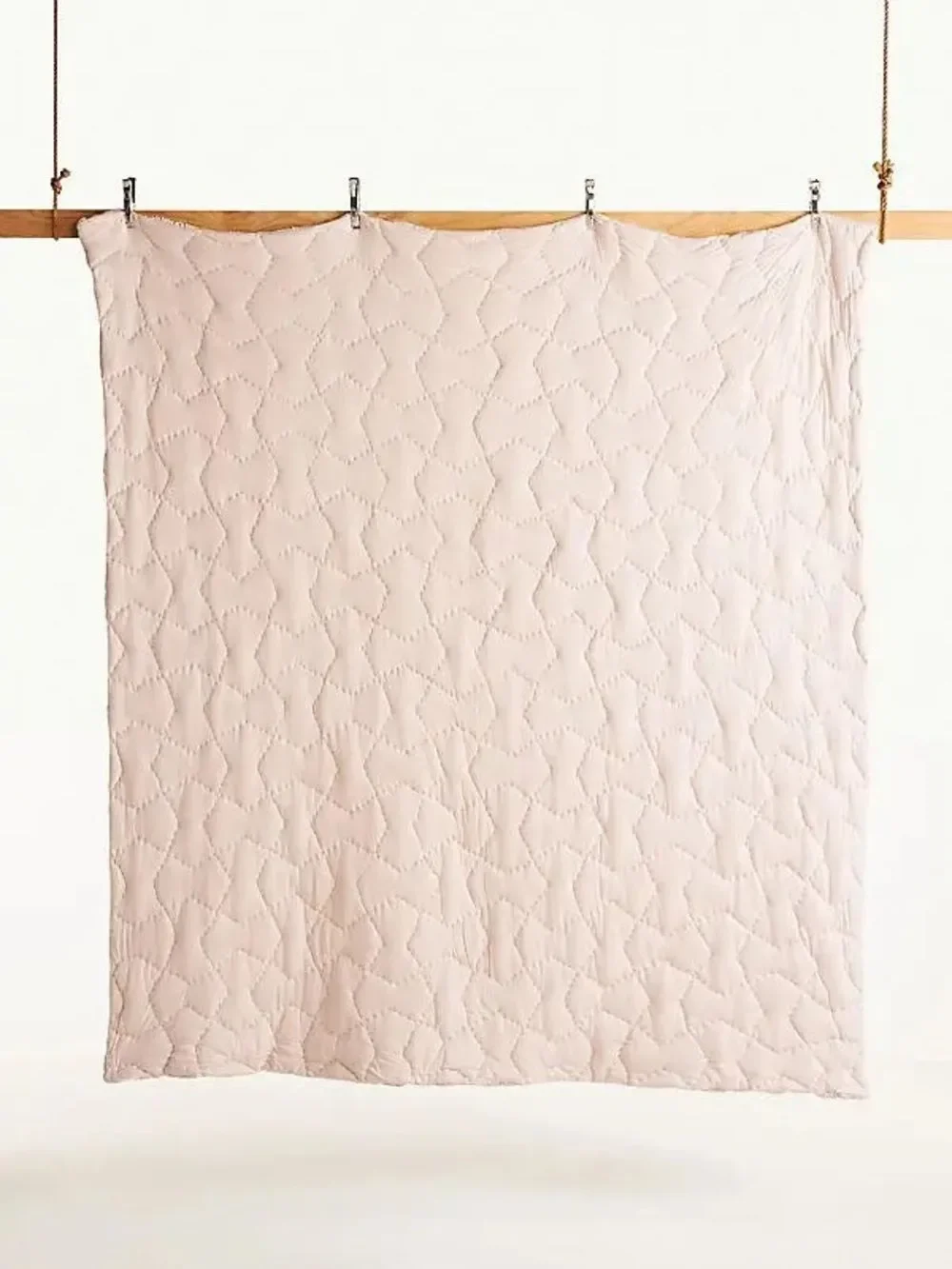 New Anthropologie Constance Cotton Jersey Cloud Quilt Size King